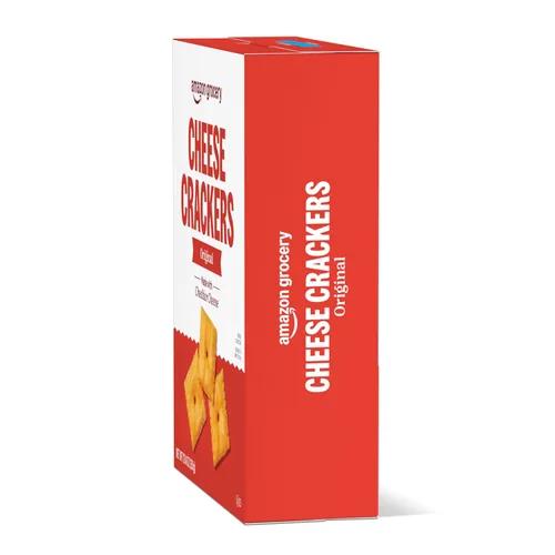 Miniatura 5 de Amazon Grocery, Original Cheese Crackers, 12.4 onzas (anteriormente Happy Belly, el empaque puede variar)