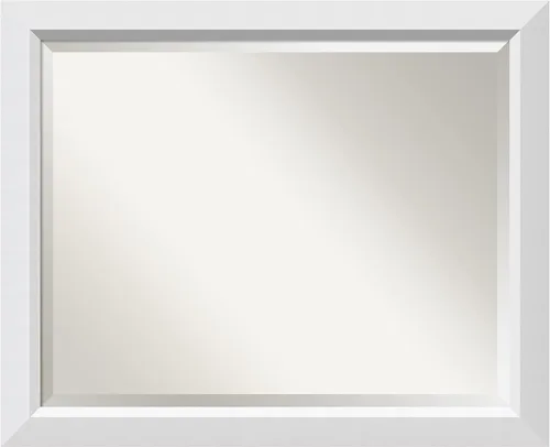 Miniatura 13 de Amanti Art Espejo de pared, espejo de marco de madera blanca lavada para decoración de pared o uso como espejo de baño para sobre el fregadero