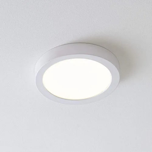 Miniatura 9 de Progress Lighting Edgelit - Soporte para superficie LED de 7 pulgadas, colección Everlume, para interiores, P810015-030-30, blanco