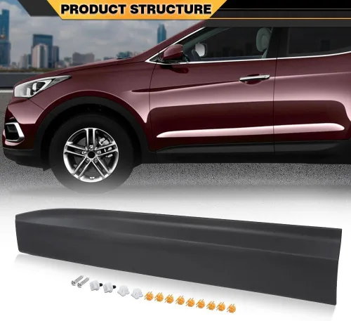 Miniatura 8 de CNNELL Guarnición de la puerta del lado del conductor del lado del conductor inferior compatible con Hyundai Santa Fe Sport 2013-2018