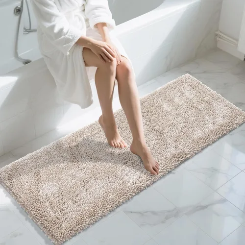 Miniatura 92 de Yimobra - Alfombra grande para baño antideslizante de 36x24 pulgadas, extra gruesa y suave, absorbente de felpilla, alfombras de baño lavables a