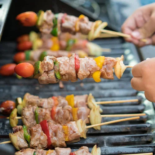 Miniatura 6 de 200 PIEZAS pinchos de bambú, palitos de comida de 6 pulgadas para aperitivos, frutas, brochetas a la parrilla, palillos de cóctel para bebidas