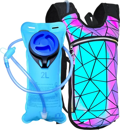 Miniatura 7 de Sojourner Rave Paquete de Hidratación - Mochila de Hidratación - Paquete de Hidratación con Vejiga de 2L - Mochila de Agua para Festivales