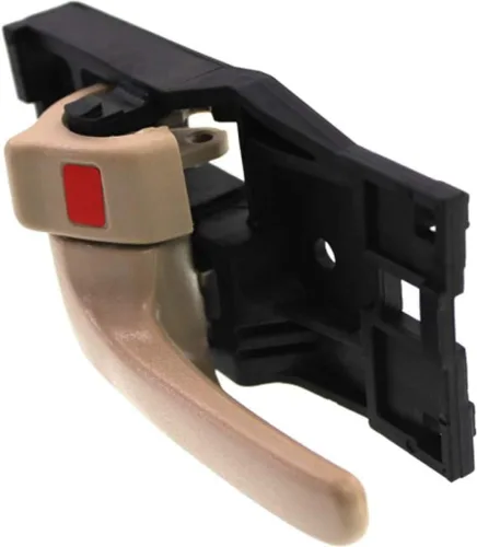 Miniatura 4 de Para Toyota Tundra 2004 2005 2006 Manija de puerta interior delantera o trasera, lado del conductor beige Con botón de bloqueo de puerta