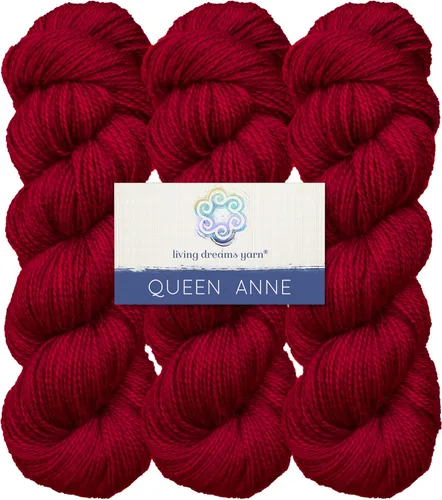 Miniatura 16 de Living Dreams Queen Anne LACE - Ovillo de lana 100% suave y lujosamente suave, color azul