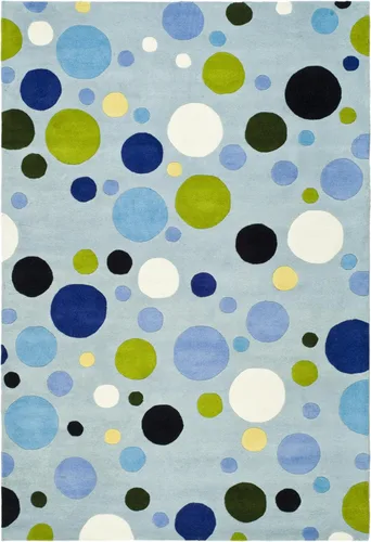 SAFAVIEH Soho Collection - Alfombra decorativa de 3 pies 6 pulgadas x 5 pies 6 pulgadas, azul y multicolor, lana hecha a mano, ideal para zonas de