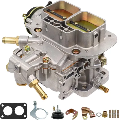 Miniatura 6 de Carburador de 2 barriles 38/38 para Weber 38 x 38 4 CYL estrangulador eléctrico compatible con BMW VW Ford Jeep Toyota Pickup, para Fiat Renault
