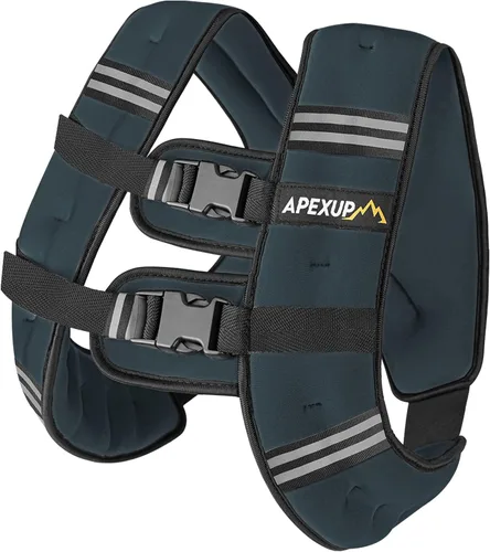 Miniatura 15 de APEXUP - Chaleco con peso de 5, 10, 15, 20, 25 y 30 libras para hombre y mujer, con rayas reflectantes, equipo para entrenamiento de fuerza y correr