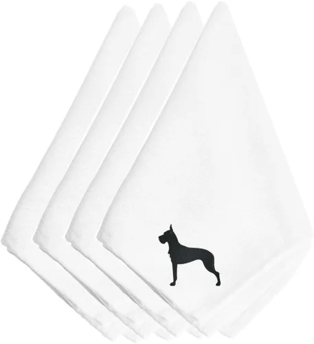 Miniatura 29 de Caroline's Treasures BB3448NPKE Affenpinscher - Juego de 4 servilletas bordadas, lavables, suaves, duraderas, servilletas de mesa para hotel