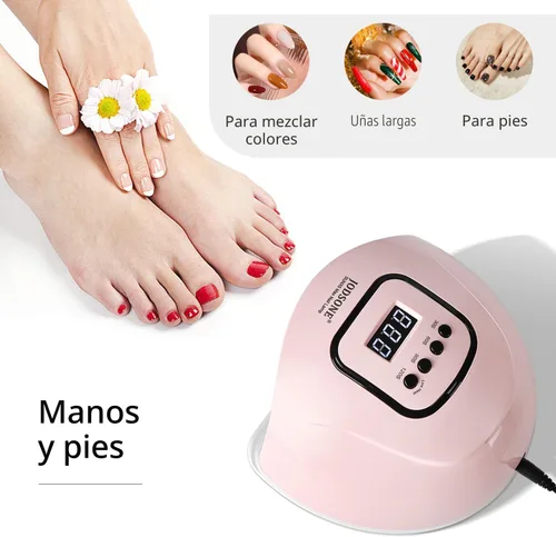 Miniatura 6 de JODSONE Lámpara de uñas U V rosa para esmalte de uñas de gel Luz de manicura con 4 temporizadores y sensor automático Secador de uñas Luz LED