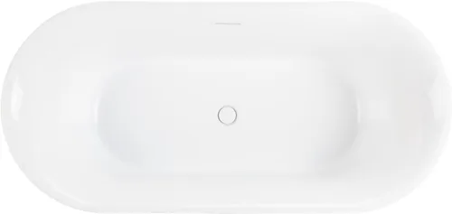 Miniatura 3 de Signature Hardware 449036 Halliford - Bañera independiente de acrílico (66 pulgadas), color blanco