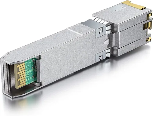 Miniatura 3 de Paquete de 2 módulos SFP+ a RJ45 de 10 Gb, 10Gbase-T Ethernet SFP+ transceptor de cobre compatible con 10G/5G/2.5G/1.25G, compatible con Dell