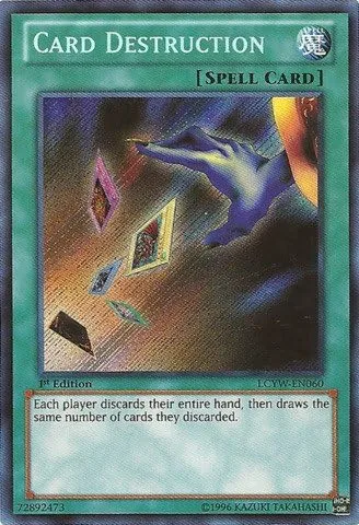 YU-GI-OH! - Destrucción de cartas (LCYW-EN060) - Colección Legendaria 3: Mundo de Yugi - Edición ilimitada - Secret Rare