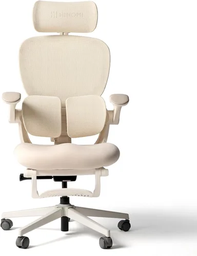 Miniatura 10 de HINOMI Q2 Silla de oficina ergonómica con soporte lumbar y reposacabezas ajustable, asiento de cojín con brazos abatibles, asiento reclinable
