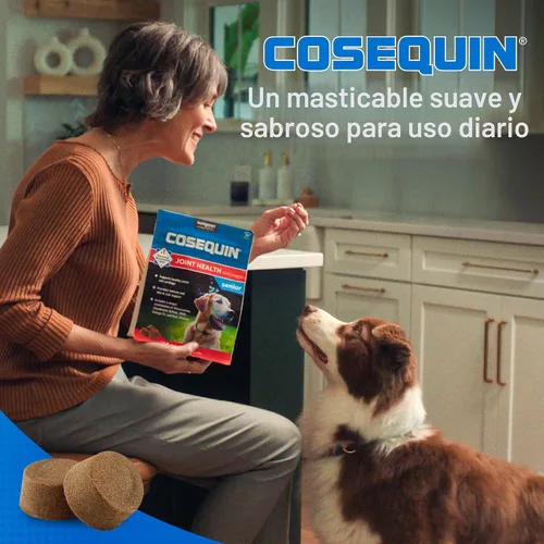 Miniatura 4 de Nutramax Cosequin para perros mayores - Suplemento para la salud de las articulaciones, contiene glucosamina, condroitina, MSM, Omega-3