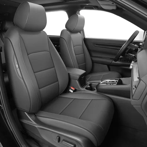 Miniatura 24 de AOMSAZTO Funda de asiento de coche para Mazda 3 2019 2020 2021 2022 2023 2024 2025 2026 – Juego completo de fundas de asiento de piel sintética