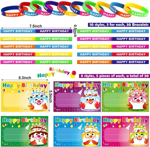Miniatura 2 de Eaasty 60 piezas de marquesina You're a Star Student Certificados preescolar Tarjeta de premio Super Star Happy Birthday Pulsera de reconocimiento