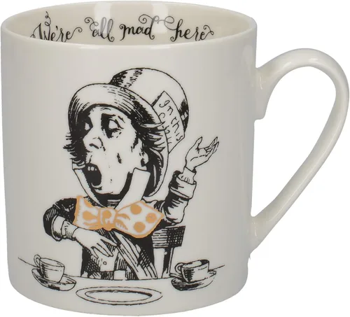 Miniatura 11 de V&A Juego de 2 tazas de Alicia en el país de las maravillas en caja de regalo, rey y reina de corazones, porcelana fina, 11.8 fl oz, juego de 2