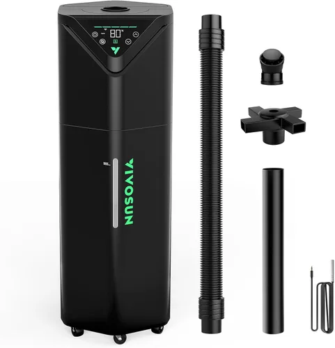 Miniatura 9 de VIVOSUN AeroStream H09 Humidificador Inteligente Wi-Fi, Humidificador de 2.38 Gal / 9 L con Sonda de Temperatura y Humedad, Control Remoto