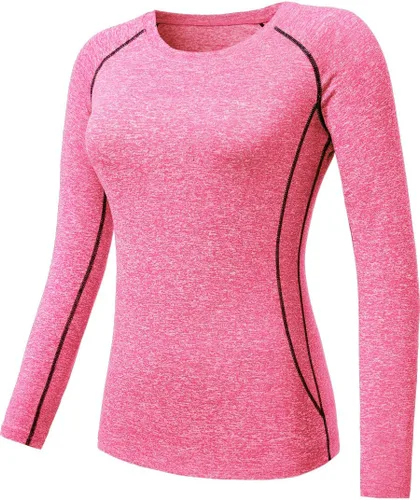 Miniatura 50 de CADMUS Paquete de 1 o 3 camisetas de entrenamiento de manga larga para mujer, camiseta de compresión de ajuste seco para correr