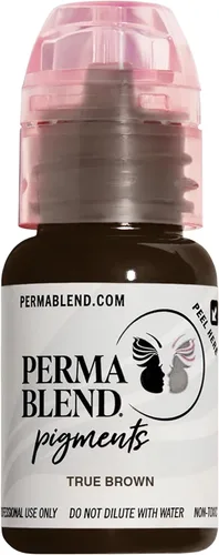 Miniatura 13 de Perma Blend Pigmento de tinta de tatuaje de cejas rubio jengibre, suministros profesionales de microblading para cejas, botella de 1/2 oz