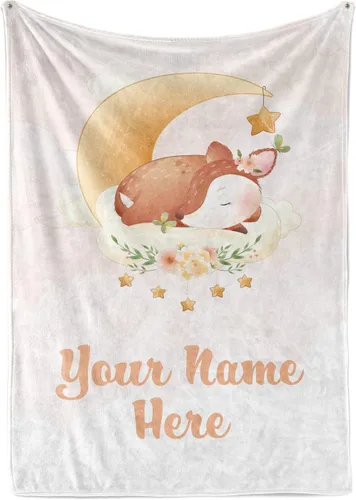 Miniatura 11 de Mantas de bebé personalizadas con nombre Manta de oso personalizada para bebés niñas y niños Manta unisex de forro polar suave y cálida Minky