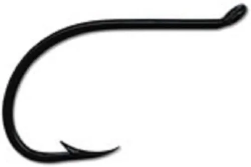 Miniatura 9 de Mustad Clásico extra fuerte forjado invertido giró hacia arriba ojo cuchillo punta pulpo/pico gancho Negro