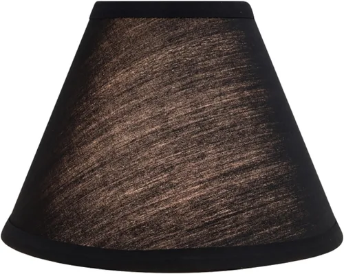 Miniatura 2 de Aspen Creative 58727A tapa dura de transición Empire forma UNO construcción lámpara sombra en negro, 10 cm de arriba x 23 cm de abajo x 16,5 cm