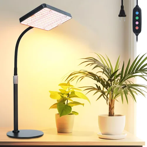 Miniatura 12 de Luz de cultivo Orchbloom con soporte y temporizador, luz de planta alta de 25 vatios de alimentación con enchufe doméstico, luces de cultivo