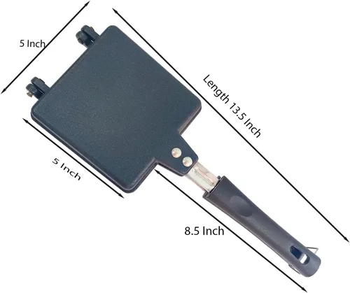 Miniatura 2 de Sandwichera de gas para estufa, tostadora de sándwich antiadherente, prensa de sándwich portátil para estufa de gas, fácil de usar y limpiar