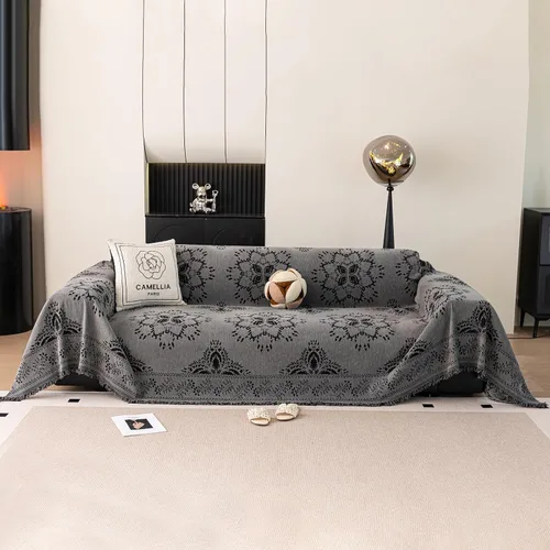 Miniatura 121 de STACYPIK Funda de sofá gris impermeable para perros, funda de sofá antideslizante para sofá de 3 cojines, funda seccional lavable para forma de L