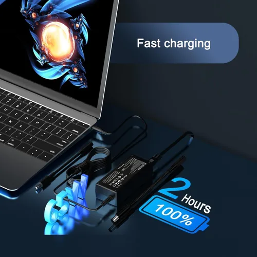 Miniatura 6 de Cargador de laptop de 65 W para Dell Inspiron 15 14 13 11 17 3000 5000 7000 Latitude - Doble punta de 0.177 in y 0.291 in incluido - Cable de fuente