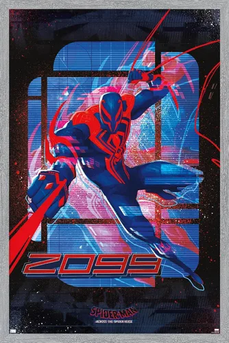 Miniatura 14 de Marvel Spider-Man: Across the Spider-Verse - Póster de pared de Spider-Man 2099, 34 pulgadas de largo x 22.4 pulgadas de ancho, versión premium sin