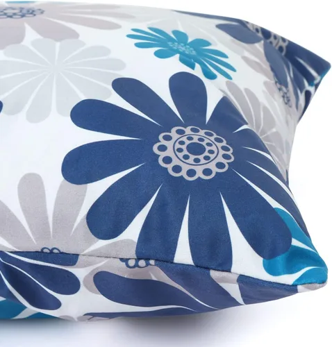 Miniatura 3 de ROCK CLOUD Juego de 4 fundas de almohada azules de 18 x 18 pulgadas, fundas de almohada decorativas para sofá, fundas de almohada modernas para sala