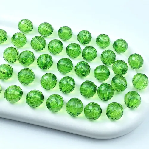 Miniatura 8 de 1000 cuentas facetadas redondas acrílicas de 0.236 pulgadas (0.236 in), cuentas espaciadoras de cristal, cuentas sueltas con múltiples facetas