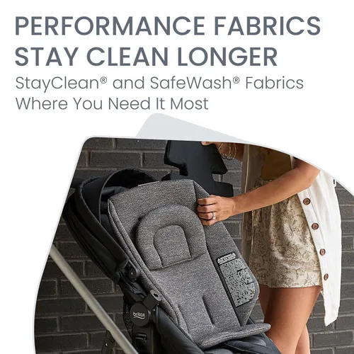 Miniatura 7 de Britax - Sistema de viaje para bebé Willow Grove SC, combinación de silla de auto y cochecito infantil con base Alpine, tecnología ClickTight