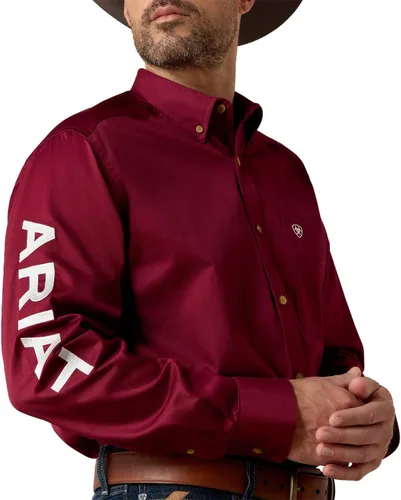 Miniatura 98 de Ariat Camisa de sarga con logotipo del equipo para hombre