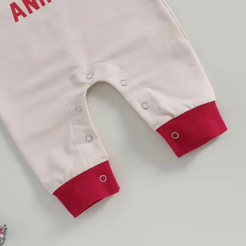 Miniatura 42 de FYBITBO Ropa de bebé niño niña Santa manga larga mono mameluco recién nacido primera Navidad traje de una pieza