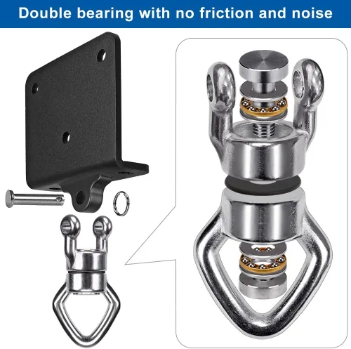 Miniatura 6 de SELEWARE Colgador de Saco de Boxeo de Servicio Pesado y Abrazadera de Viga para Boxeo, Muay Thai, MMA E. Beam Mount Percha para saco de boxeo