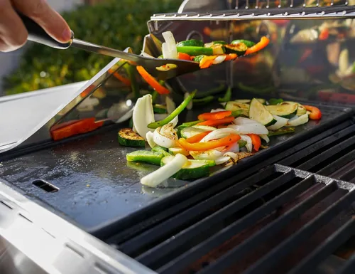 Miniatura 2 de Monument Grills Denali Series Denali 405 - Parrilla de barbacoa inteligente de gas propano líquido de 4 quemadores de acero inoxidable con placa