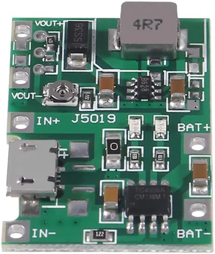 Miniatura 5 de AITRIP 6 unids 2A USB 18650 Li-ion cargador de batería de litio Boost 3.7V a 5V 9V 12V ajustable DC-DC Step Up Boost Módulo TP4056 DIY Kit piezas