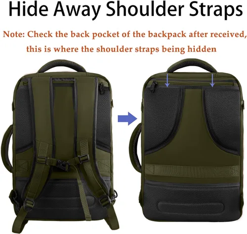 Miniatura 86 de MATEIN - Mochila de viaje extragrande de 10.56 galones, mochila de viaje ampliable apta para aerolíneas, para viajeros de fin de semana, hombres
