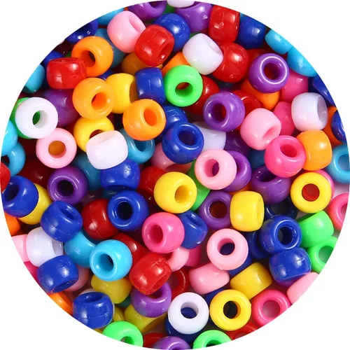Miniatura 29 de 1000 cuentas de poni de caramelo de macarrón, cuentas para manualidades, cuentas para el cabello, suministros para cuentas, cuentas para hacer joyas