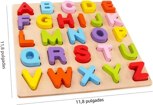 Miniatura 5 de Rompecabezas del alfabeto, rompecabezas de letras ABC de WOOD CITY para niños pequeños de 1, 2, 3 años, juguetes educativos de aprendizaje para 1