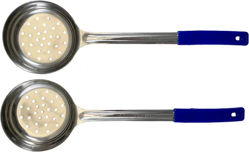 Miniatura 11 de Cuchara de acero inoxidable sólido de 4 onzas para medir y servir; cucharas de grado comercial (paquete de 2) Commercial-Grade Spoodle for