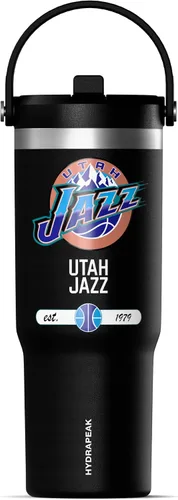 Miniatura 14 de Hydrapeak x NBA Vaso Nomad con Licencia Oficial de Phoenix Suns de 32 oz con Asa y Tapa con Popote, Botella de Agua de Acero Inoxidable a Prueba