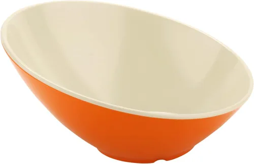 Miniatura 31 de G.E.T. B-792-W - Cuenco en ángulo para servir en cascada para ensaladas, arroz y postre, 24 onzas / 9.25 pulgadas, color blanco