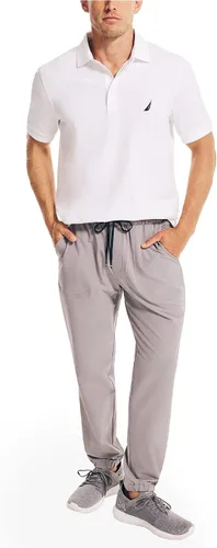 Miniatura 2 de Nautica Polo piqué de algodón elástico sólido para hombre