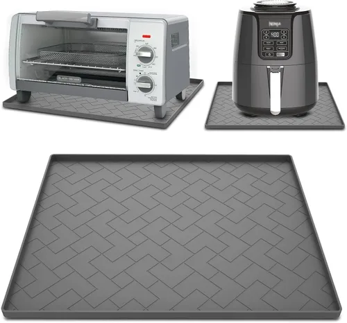 Miniatura 7 de Alfombrilla de silicona resistente al calor para freidora de aire, 18 x 15 x 0.5 pulgadas, perfecta para Ninja, Cosori, Chefman y la mayoría