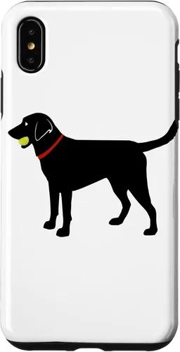 Miniatura 10 de Funda de regalo para iPhone 13 Labrador Retriever Fetch, Black Lab Play Ball Dog Lover